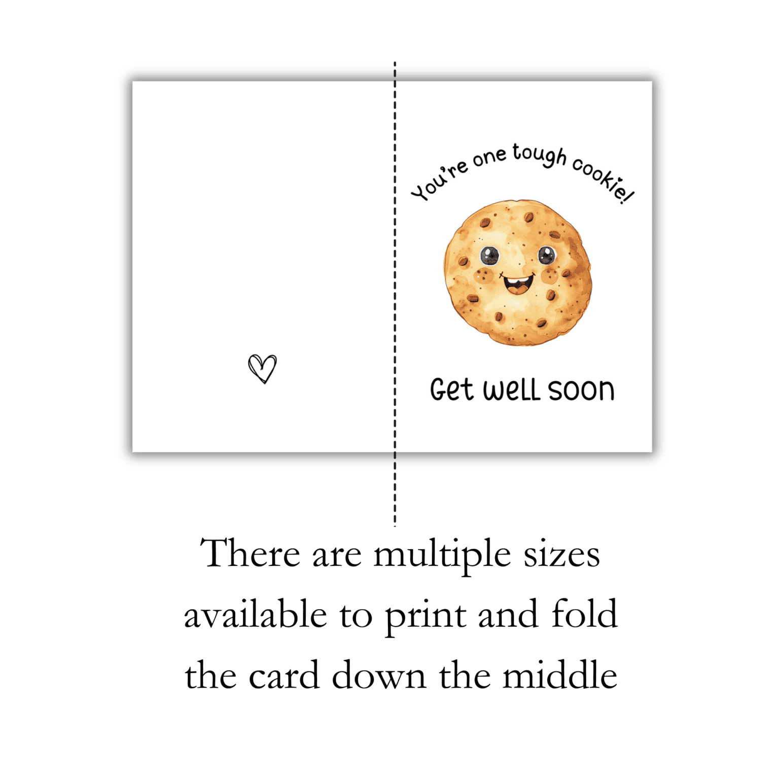 Cute Get Well Soon Card For Kids - You're A Tough Cookie - Image 5