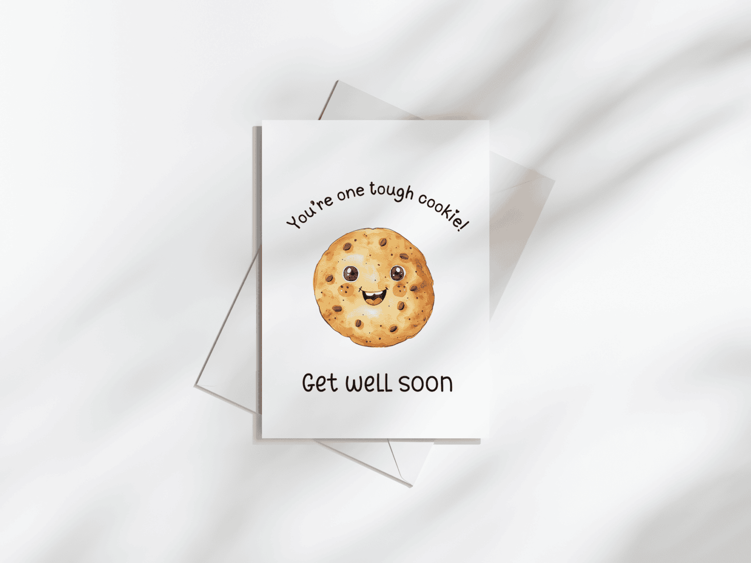Cute Get Well Soon Card For Kids - You're A Tough Cookie - Image 2