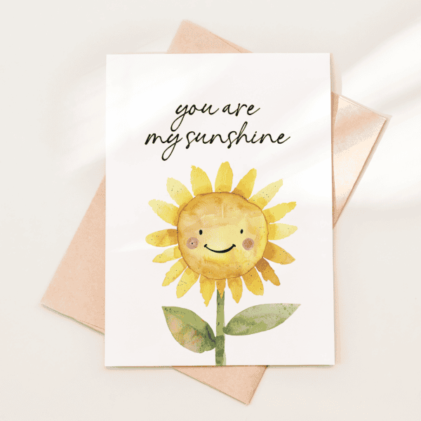 Sunflower Card Printable