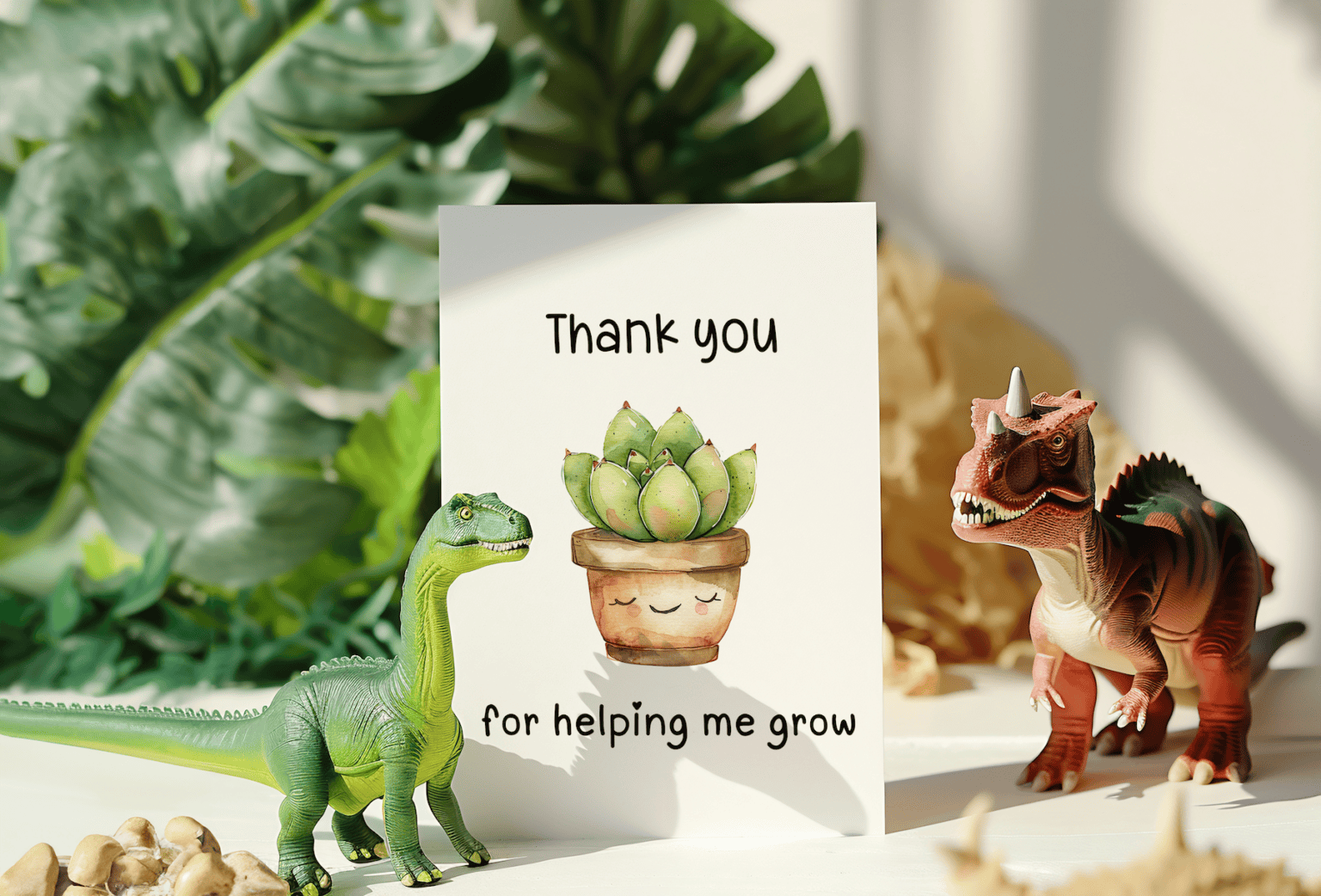 Thank You For Helping Me Grow - Teacher Appreciation Card - Image 3