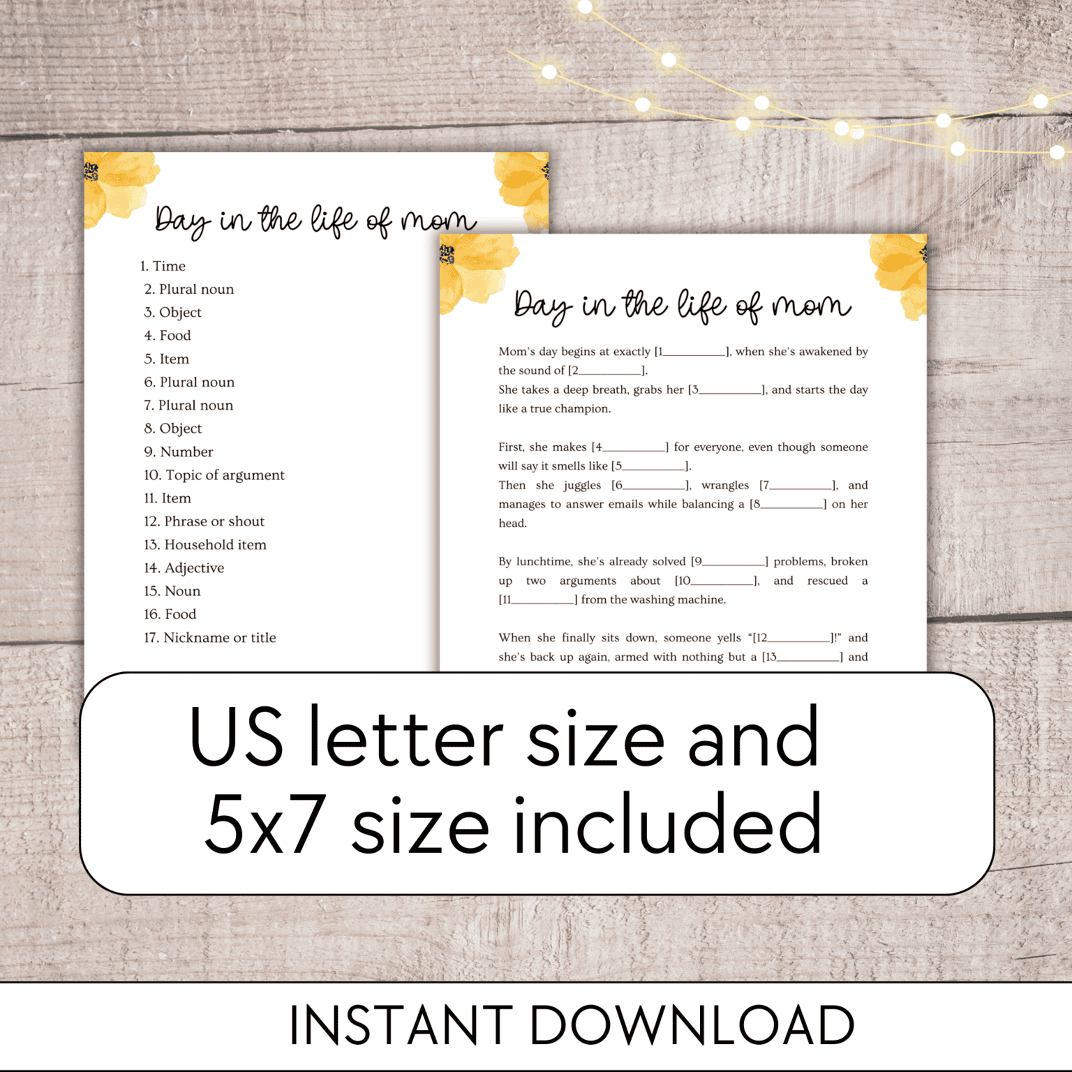 Mother's Day Mad Libs Style: 2-Pack - Image 2