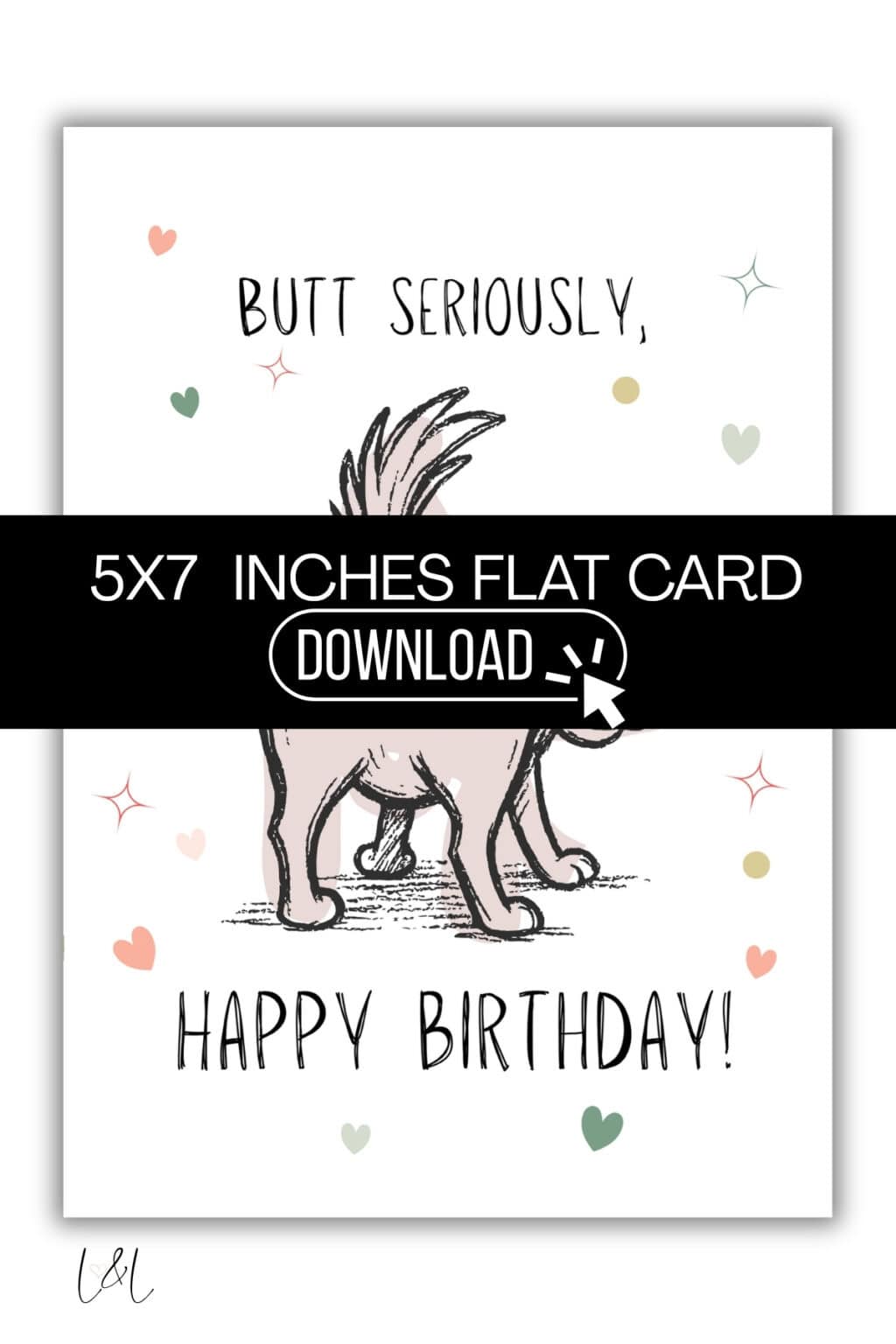 Funny Dog Birthday Card - Free Printable - Love & Laugh Games